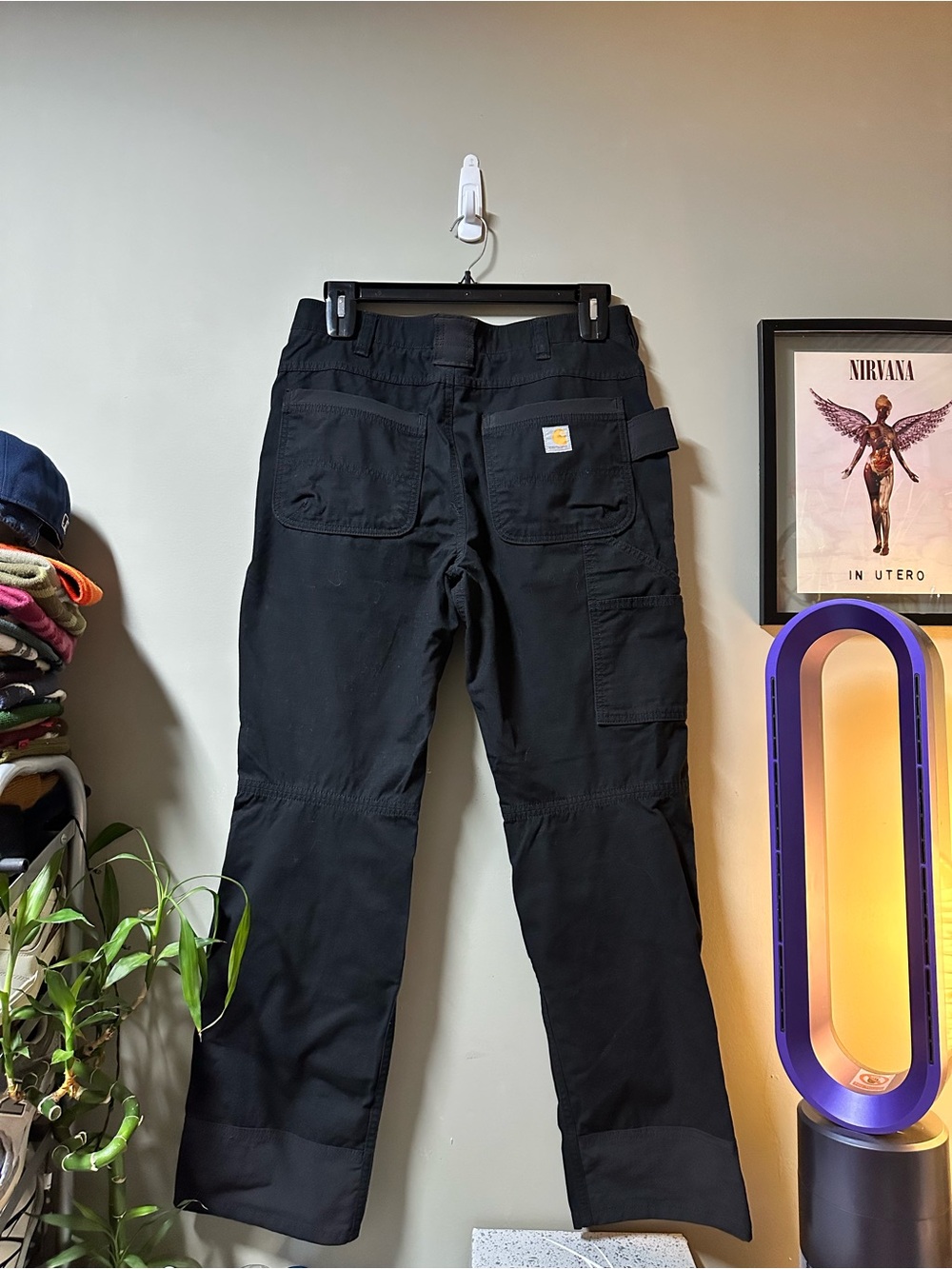 Carhartt Black Men's Workwear Carpenter Pants 34x32